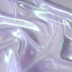 Holographic Fabric, 1 Yard Iridescent Organza 1 Yard, Colorful Purple