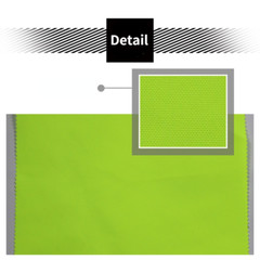 Waterproof Nylon Fabric Fluorescent Yellow 500D DIY Cloth