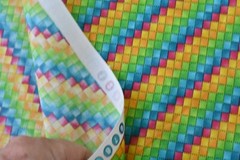 By 1/2 Yd, Bright Colorful Diagonal Stripes, Quilting Treasures, Pearson, P8521