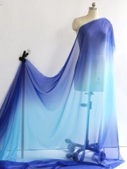 Ombre Chiffon 58” Wide 30D Gradient Chiffon Sheer Fabric Dancing Scarf Wedding