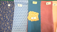 FQs 1/4 Yd Scraps 1930s Reproduction feedsack style pastels cotton quilt Fabric