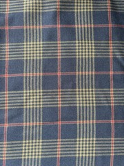 Vintage Fabric – Tartan Plaid Woven Fabric – By The Half Yard
