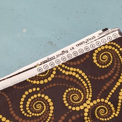 Hoffman California Penny Lane Style G8543 Swirl Fabric Brown Yellow Up to 45”