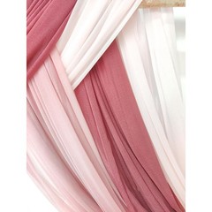 3 Panel Wedding Arch Draping Fabric Dusty Rose Chiffon Backdrop Curtain Sheer…