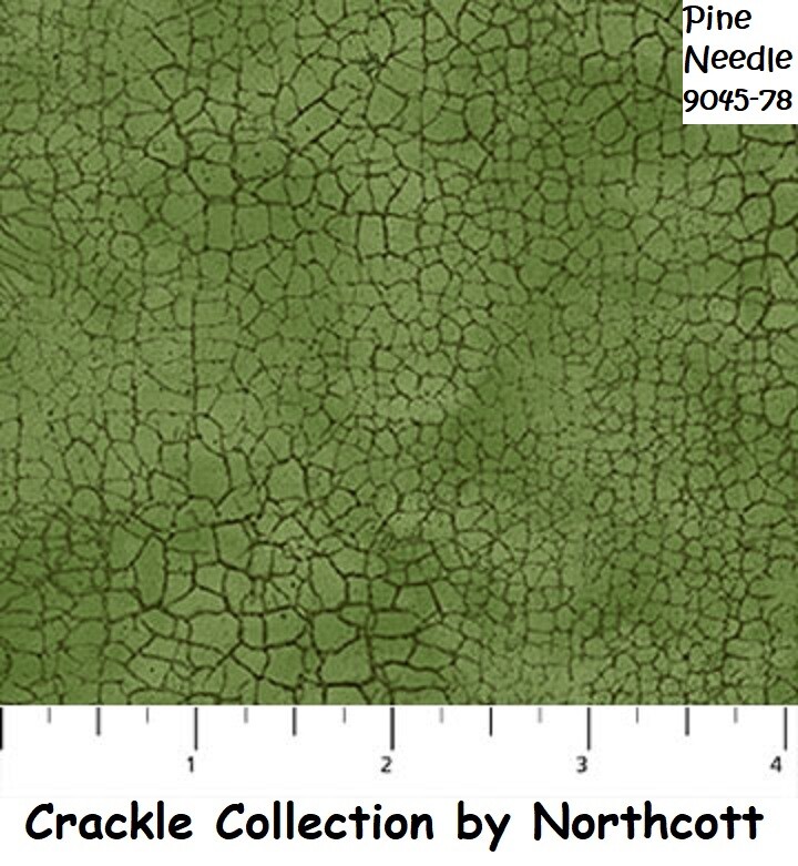Crackle Tonal Quilt fabric Cotton by Northcott Shadow Pine Needle Green 9045-78