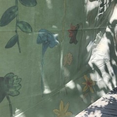 Vintage Fabric Texoprint The Netherlands modernist floral 1 yard scotchguard