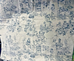 NOVELTY Sewing Quiltie Ladies by Sallie Astheimer # 2267 BLUE for Andover BTFQ