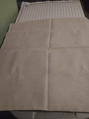 Flax Natural Color Heavier Burlap Jute Fabric 36″ X 34″