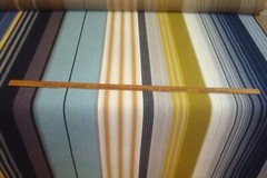 1 of 3 yds Knoll Fabric Stripe It Rugby In/Outdoor Epingle Upholstery 54″w BTY