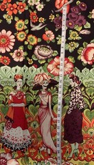 Alexander Henry “Frida La Catrina” Fabric Kahlo / De Leon Designs 2013 1.5yd