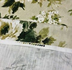 BALLARD DESIGNS MERRITON SAGE GREEN LARGE FLORAL MULTIUSE FABRIC BY YARD 54″W
