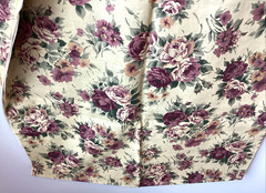Vtg Cranston Printworks Fabric Roses Floral Cottagecore Romantic Mauve 60″x143″