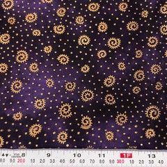 Vintage 1996 Patrick Lose Hi-Fashion Fabrics Metallic on Purple by the Half Yard
