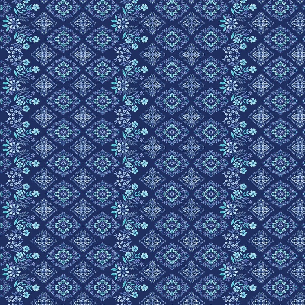 BENARTEX – Capri by Kanvas Studio – Capri Stripe – Navy ,1/4 yard