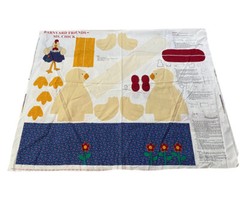 VIP Cranston Printworks Ms Chick Barnyard Friends FABRIC PANEL Cotton Chicken