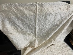 Stunning Cream (Silk?) Beaded Material