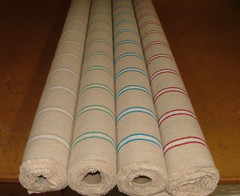 Grain Sack Cotton Fabric Saint Raphael French Stripe Curtain Upholstery Cushion