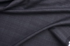 Lanificio Cerruti 130’s Gray Green check color pattern wool suiting fabric 5mts
