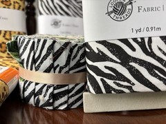 Loops & Threads Jungle-Themed Fabric Bundle – Zebra/leopard 4 Yards And Roll