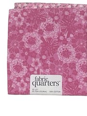 Fat Quarter PINK Bundle of 5 New 100% Cotton Quilting Fabric Assorted Pinks