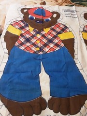 Fabric Big Bear Pillow Panel 31 L X 18 W Multicolor