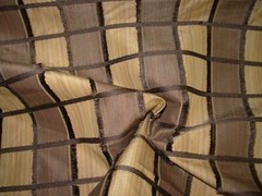 10 YDS VERVAIN PLAID MINK EYELASH DRAPERY UPHOLSTERY FABRIC FOR LESS ITALY