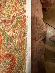 IMAN HOME $8 per yard Zulika Paisley Fabric 6 yards avail, 3yd Purchase Minimum