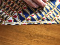 Klopman Mills Wild Mod Colorful 1971 Polyester Silky Fabric 3 1/3 Yds 44″W