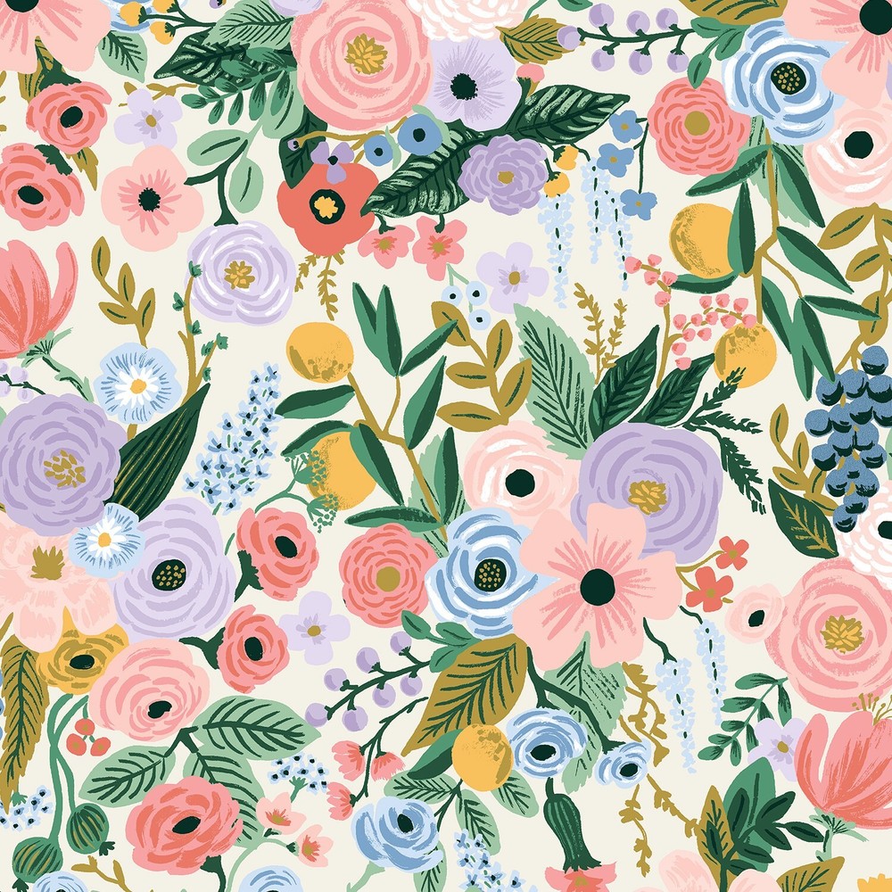 RIFLE PAPER Garden Party in Ivory New Color Rifle Paper Orchard Collection Fabri