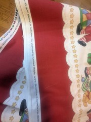Daisy Kingdom Raggedy Ann Andy Christmas Border Fabric #1758 Cotton 44 X 3 yards