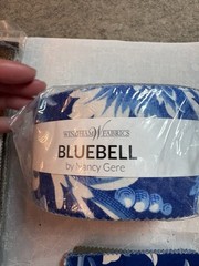 Nancy Gere cotton quilt fabric Jelly roll or charm pack Bluebell