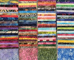 All BATIKS – One CHARM PACK – 100 5″ squares – Assorted-No Repeats-Cotton Fabric