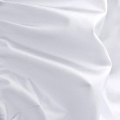 White 20D Ripstop Nylon Fabric Waterproof 1.2 Oz Silnylon Silicone Coating Ultra