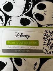 NEW Nightmare Before Christmas Fabric Panel 1 Yard 36 x 43 inches 100% Cotton