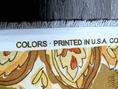 Braemore Design Floral Art Screen Print Fabric Drapery Pillow Upholstery 6 Yard