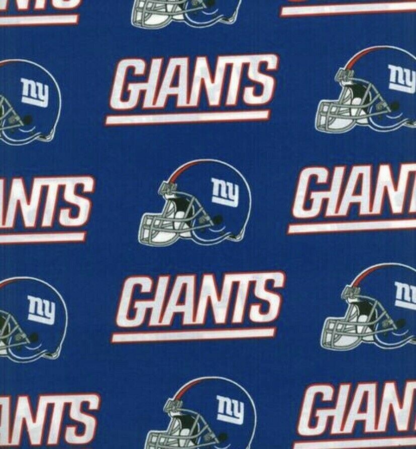 NFL NEW YORK GIANTS Cotton Fabric 1 FULL YARD 36” X 58”