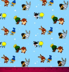 Baby Looney Tunes Fabric – HALF YARD – 100% Cotton – Quilting Toons Daffy Duck