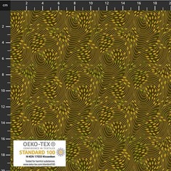 Stof European Quilting Fillippa’s Line Lines Oblong Dots Chestnut Fabric By Yd