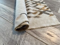 Material Aztec design 62 x 53 Browns Beige Linen Blend 5 Ft x 53