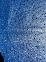 Fabric Upholstery Sample Faux Leather PVC 18″x18″ Ostrich Ocean Blue