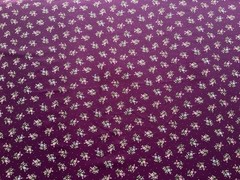 Fabric Cotton Little Pink Rose Purple Flower 44”x 43” 82