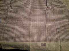 Purple And White 1/8″ Checks Cotton Fabric 42″ X 54″