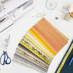 Misscrafts 56pcs Quilting Fabric 100 Cotton Craft Fabric Bundle 10×10 Inches …
