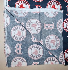 Boston Red Sox ~ Logo Pattern MLB Cotton Fabric 1/4 Yard 9” X 56”