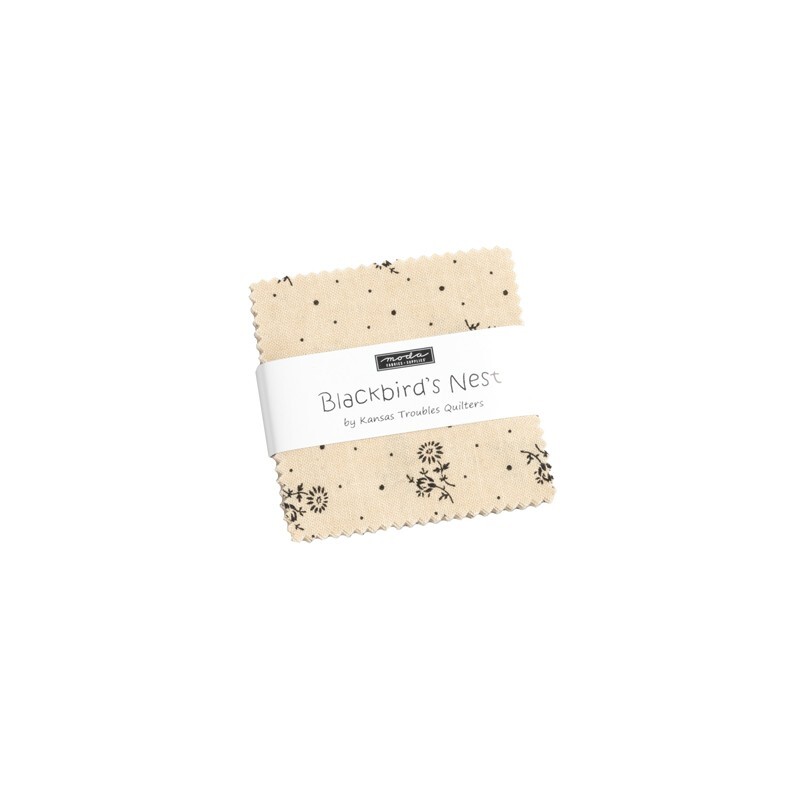 Moda BLACKBIRD’S NEST Kansas Troubles MINI CHARM PACK 42- 2 1/2″ squares