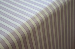 20+ YDS AVAIL / P. KAUFMANN/ LILAC and WHITE STRIPE / MED WEIGHT / 100% COTTON /