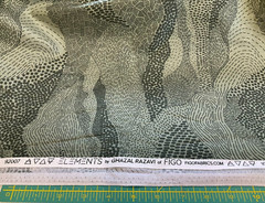 FIGO FABRICS – ELEMENTS #92007-74 – WAVY-GREEN BY GHAZAL RAZZUI– 1 3/4 YARDS