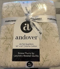 Snow Flurry By Laundry Basket Quilts For Andover Fat Quarter Bundle 26 Pc