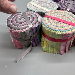 Lot Of 10 X 2.5” Jelly Roll Assorted Colors
