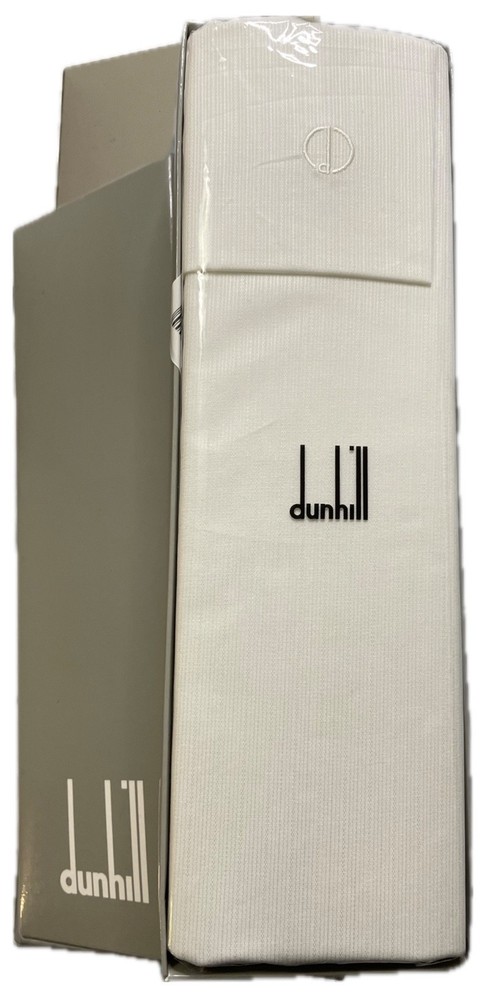 NIB! Alfred Dunhill Swiss-Made All White 100% Cotton Striped Shirting Fabric